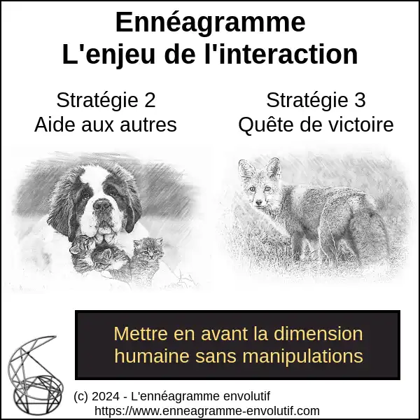 Interaction ennéagramme entre 3 et 2