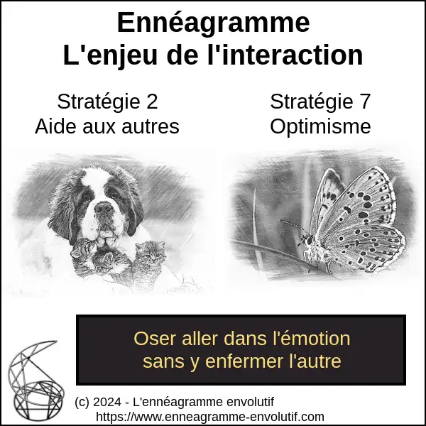 Interaction ennéagramme entre 7 et 2