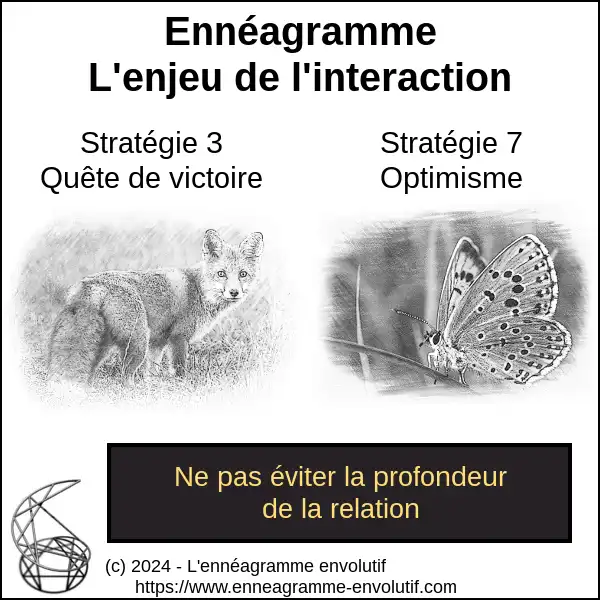 Interaction ennéagramme entre 7 et 3