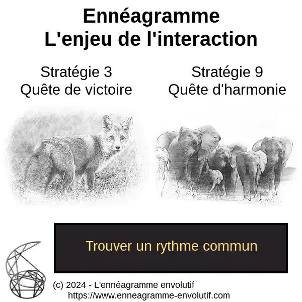 Interaction ennéagramme entre 9 et 3