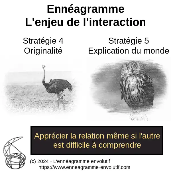 Interaction ennéagramme entre 5 et 4