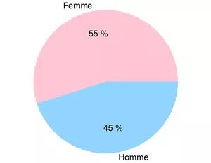 Répartition ennéagramme Homme Femme