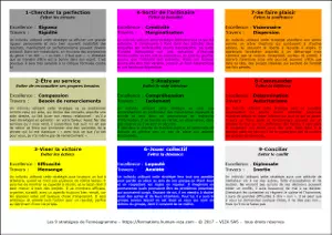 Panorama ennéagramme des 9 stratégies